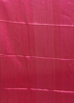 Pink Handloom Matka Pure Silk Saree With Blouse Piece