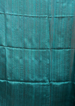 Green Handloom Matka Pure Silk Saree With Blouse Piece