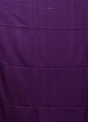 Purple Handloom Matka Pure Silk Saree With Blouse Piece