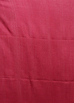 Pink Handloom Matka Pure Silk Saree With Blouse Piece