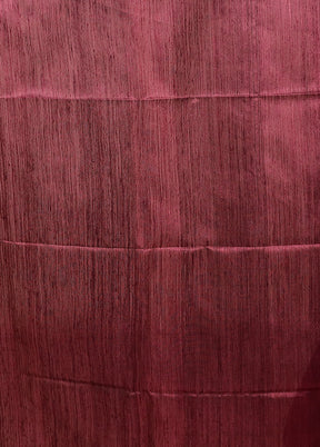 Purple Handloom Matka Pure Silk Saree With Blouse Piece