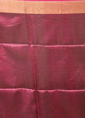 Black Handloom Matka Pure Silk Saree With Blouse Piece