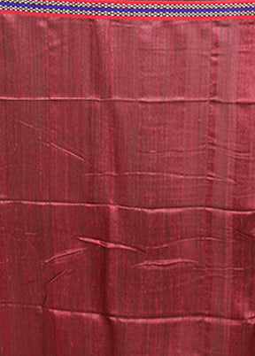 Pink Handloom Matka Pure Silk Saree With Blouse Piece