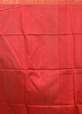 Cream Handloom Matka Pure Silk Saree With Blouse Piece