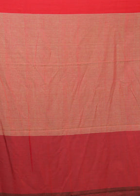 Cream Matka Silk Saree With Blouse Piece