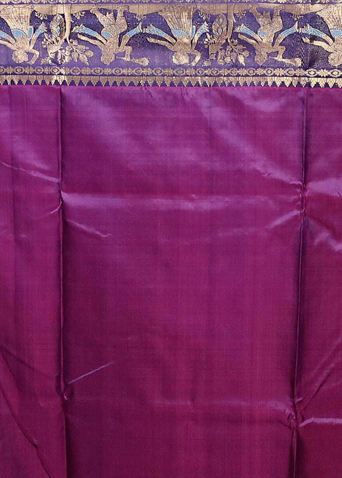 Pink Handloom Baluchari Pure Silk Saree With Blouse Piece