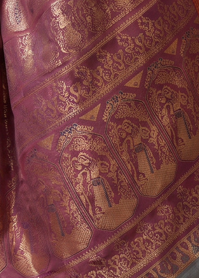 Green Handloom Baluchari Pure Silk Saree With Blouse Piece