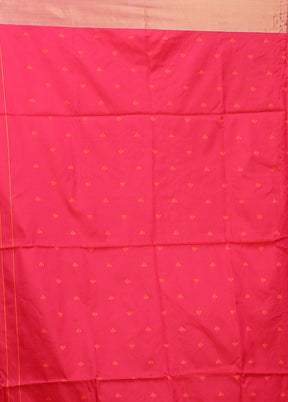 Orange Dupion Silk Saree With Blouse Piece