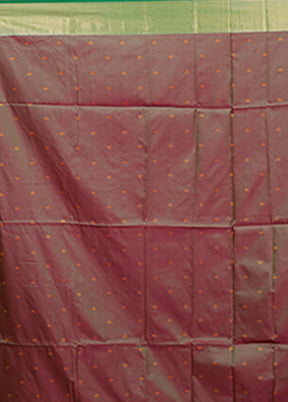 Pink Dupion Silk Saree With Blouse Piece