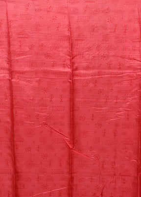 Cream Printed Silk Saree Without Blouse Piece