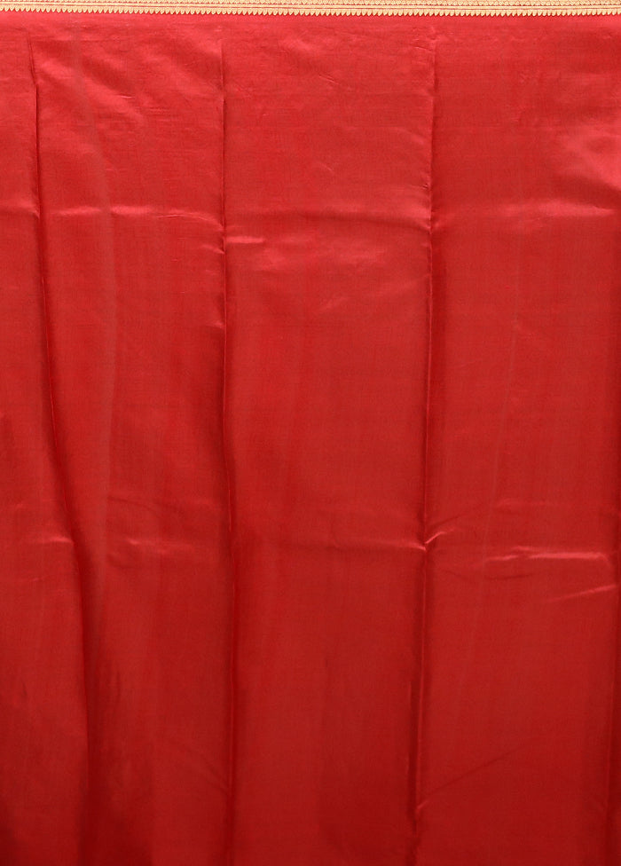 Yellow Printed Pure Silk Saree Without Blouse Piece