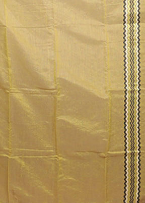 Yellow Jamdani Cotton Saree Without Blouse Piece