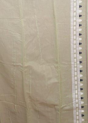 Green Jamdani Cotton Saree Without Blouse Piece