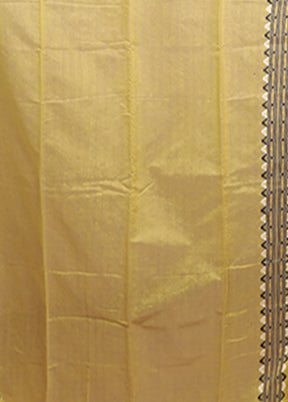 Cream Jamdani Cotton Saree Without Blouse Piece