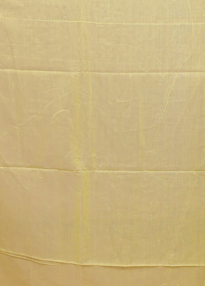 Yellow Matka Silk Saree With Blouse Piece