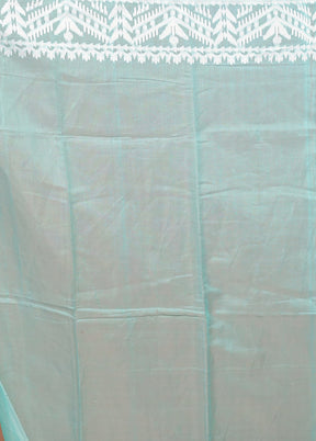 Green Jamdani Cotton Saree Without Blouse Piece