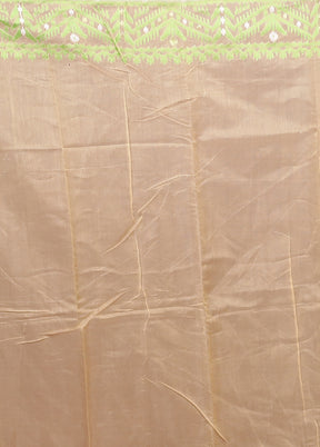 Yellow Jamdani Cotton Saree Without Blouse Piece