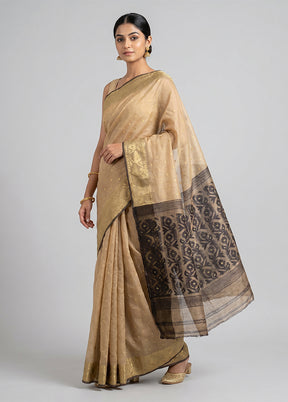 Green Jamdani Cotton Saree Without Blouse Piece