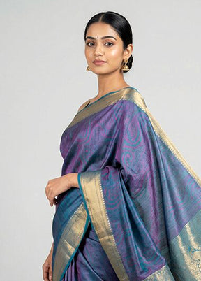 Pink Kanjivaram Silk Saree With Blouse Piece