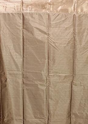 Cream Kanjivaram Silk Saree With Blouse Piece