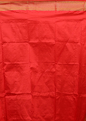 White Handloom Kanjivaram Pure Silk Saree With Blouse Piece