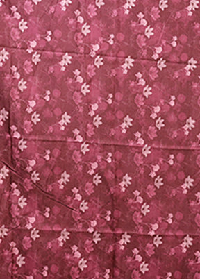 Purple Tussar Silk Saree With Blouse Piece