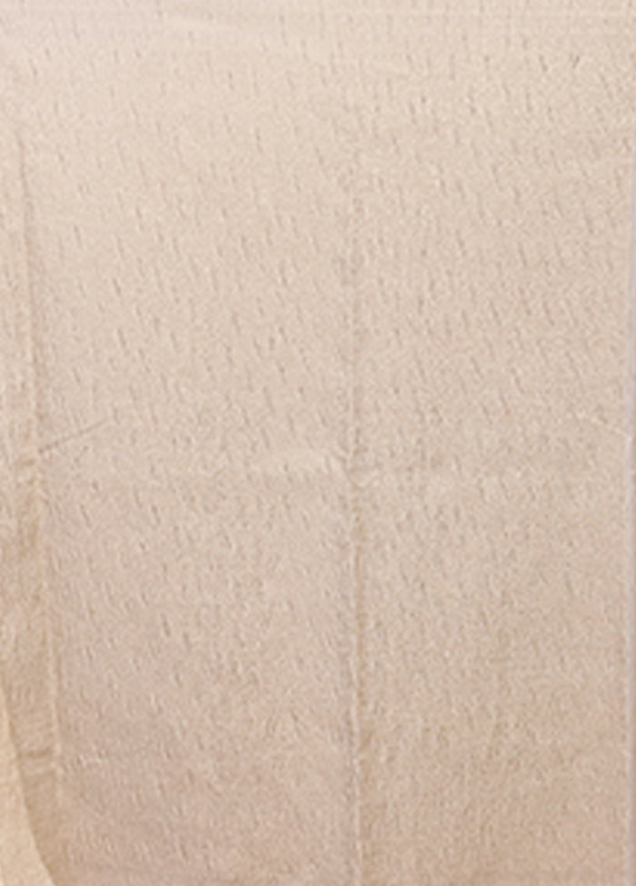 White Tissue Silk Saree With Blouse Piece