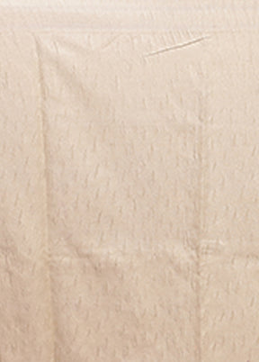 Cream Tissue Silk Saree With Blouse Piece