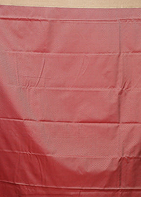 Pink Kanjivaram Silk Saree With Blouse Piece