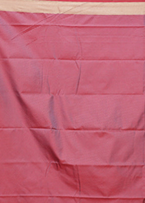 Pink Kanjivaram Silk Saree With Blouse Piece