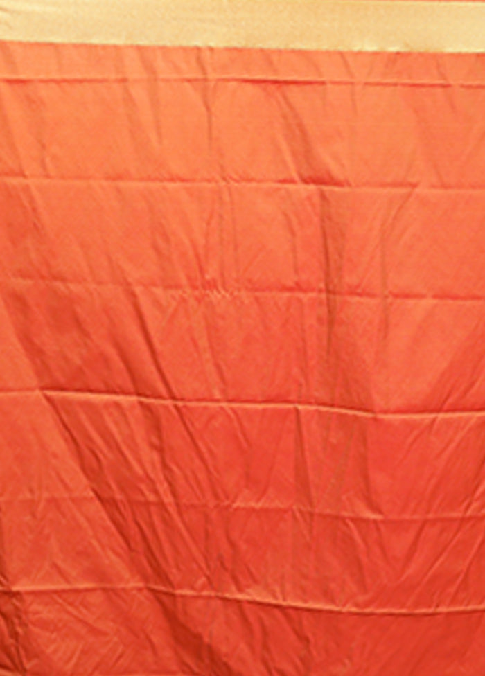 Red Kanjivaram Silk Saree With Blouse Piece