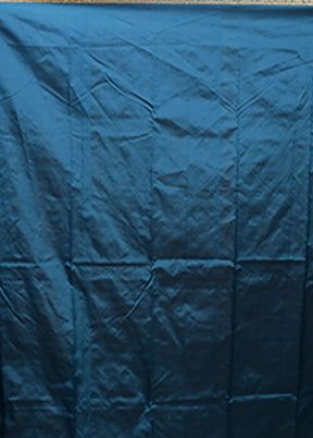 Blue Kanjivaram Silk Saree With Blouse Piece