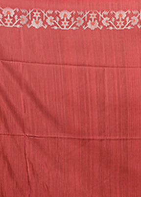 Grey Tussar Silk Saree With Blouse Piece