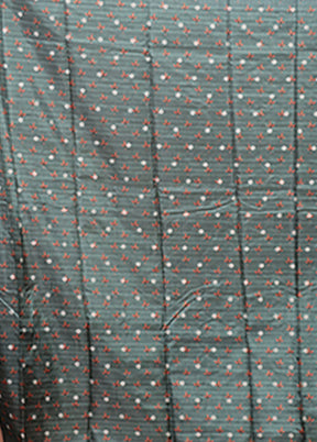 Cream Tussar Silk Saree With Blouse Piece