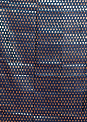 Blue Banarasi Silk Saree With Blouse Piece