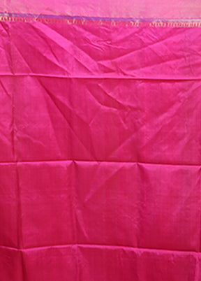 Multicolor Handloom Kanjivaram Pure Silk Saree With Blouse Piece