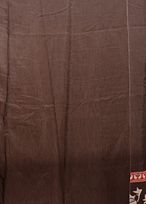 Black Dupion Silk Saree With Blouse Piece