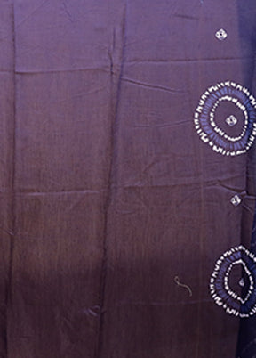 Blue Dupion Silk Saree With Blouse Piece