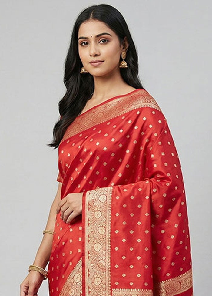 Grey Banarasi Silk Saree With Blouse Piece