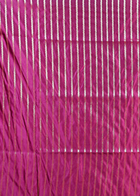 Purple Banarasi Silk Saree With Blouse Piece