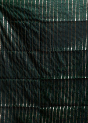Green Banarasi Silk Saree With Blouse Piece