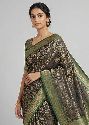 Purple Dupion Silk Saree With Blouse Piece