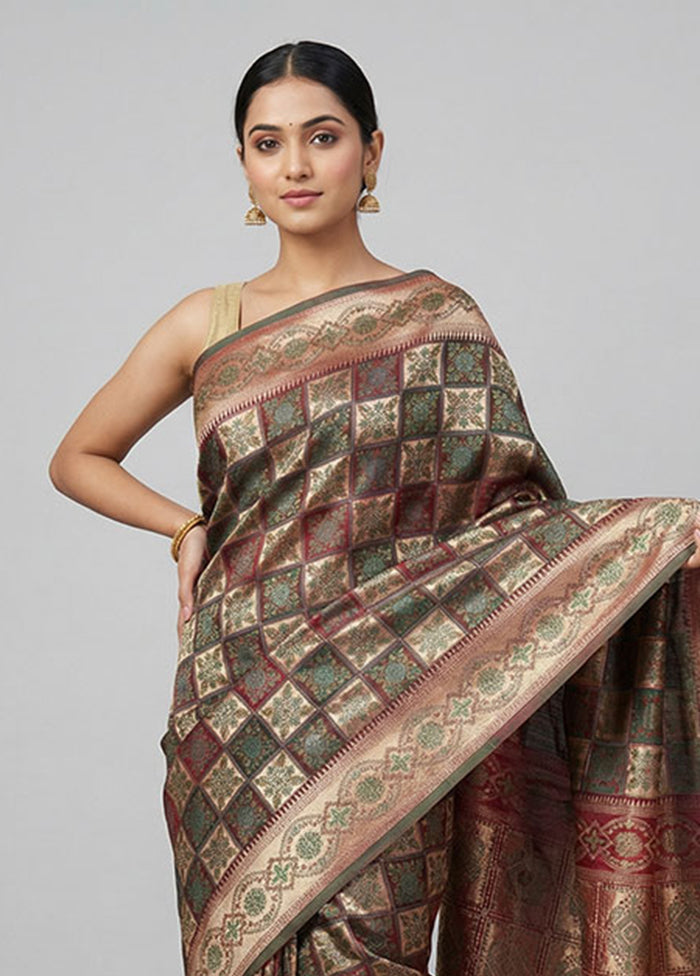 Purple Dupion Silk Saree With Blouse Piece