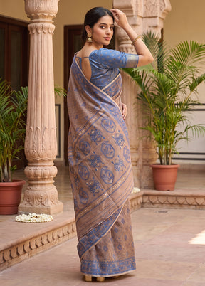 Pink Jamdani Cotton Saree Without Blouse Piece