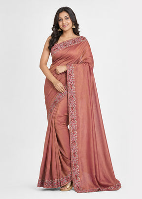 Purple Tissue Silk Saree With Blouse Piece