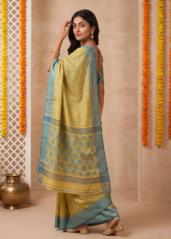 Cream Jamdani Cotton Saree Without Blouse Piece
