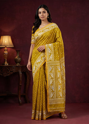 Green Jamdani Cotton Saree Without Blouse Piece