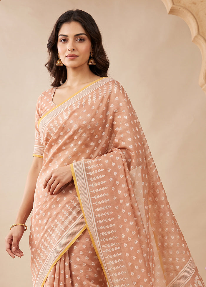 Pink Jamdani Cotton Saree Without Blouse Piece