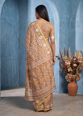 Pink Jamdani Cotton Saree Without Blouse Piece