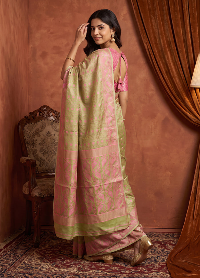 Green Jamdani Cotton Saree Without Blouse Piece